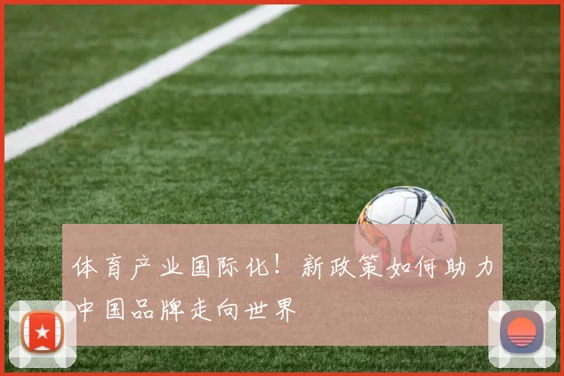 体育产业国际化!新政策如何助力中国品牌走向世界